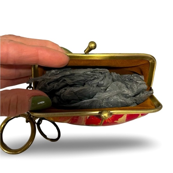 NWOT! Patricia Nash Borse Kisslock Coin Purse/Keyring - Picture 4 of 6